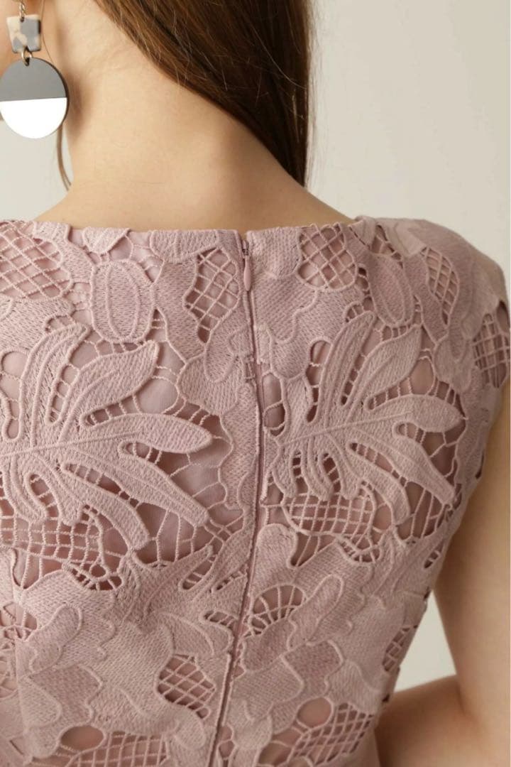 【新品】PINKY&DIANNE フラワーケミカルレース マーメイド ワンピース