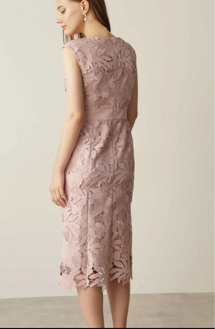 【新品】PINKY&DIANNE フラワーケミカルレース マーメイド ワンピース