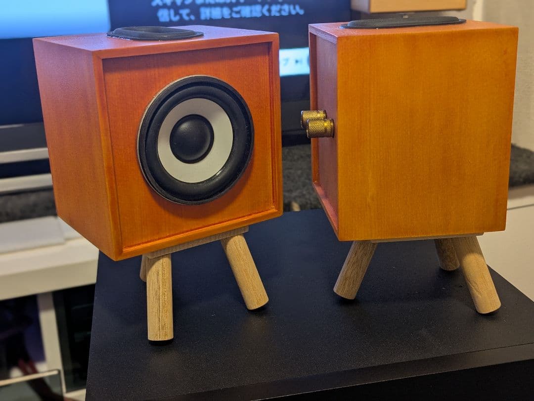 中古希少品 talbot one 木製キューブ型スピーカー Makuake掲載