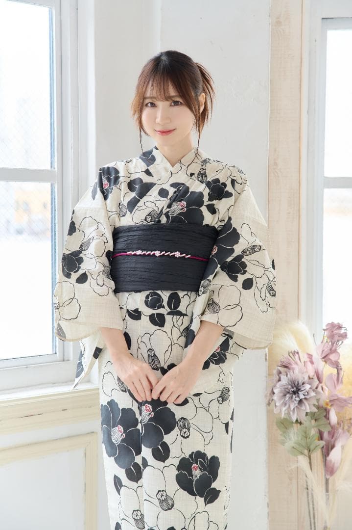 新品 浴衣 セット 浴衣セット ゆかた 大人 レディース 白 黒 Y4-57