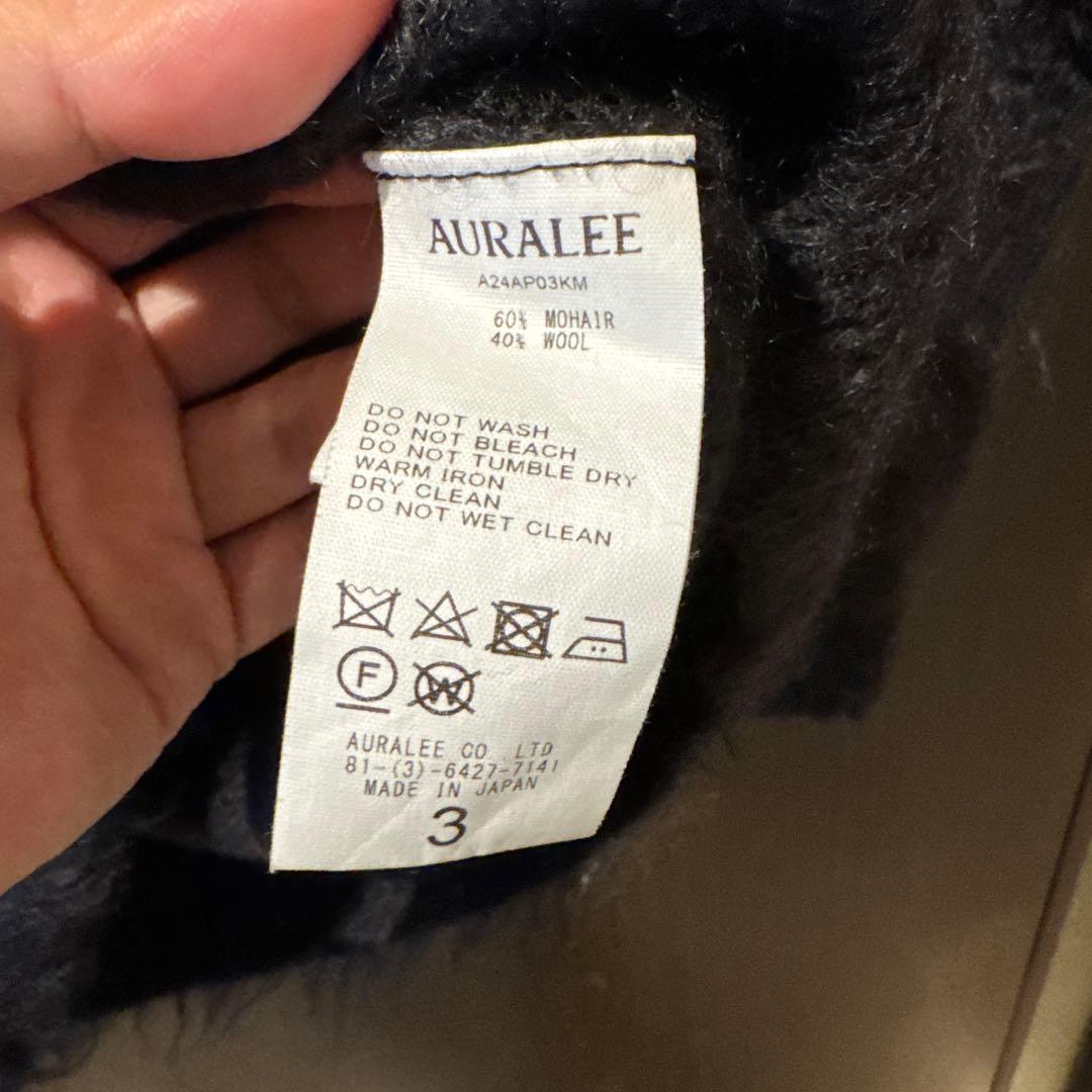 トップス AURALEE BRUSHED SUPER KID MOHAIR KNIT 3