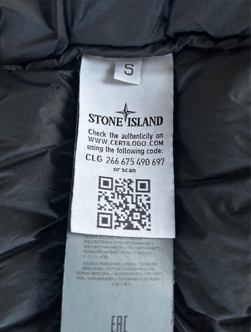 STONE  ダウンジャケット ブラック