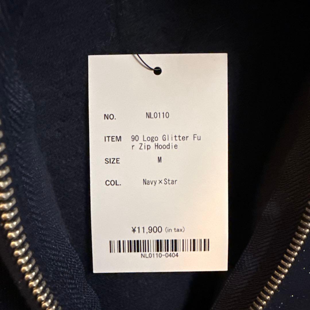 9090girl 90 Logo Glitter Navy×Star M 新品