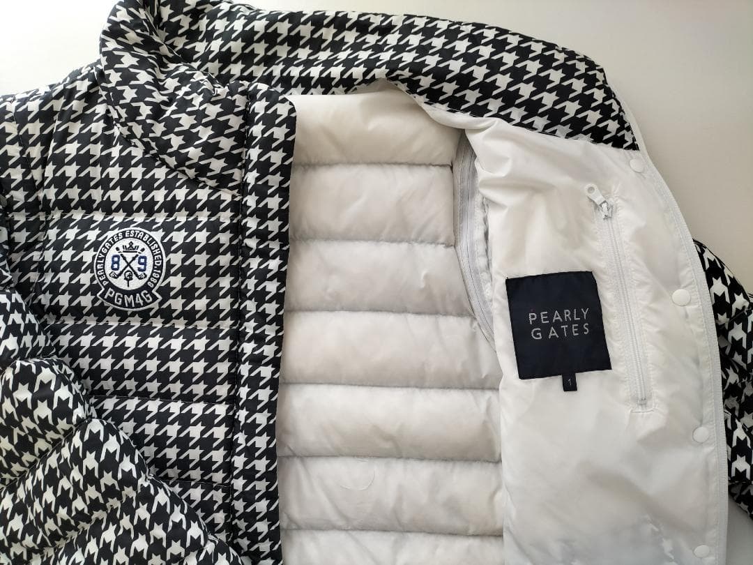 PEARLY GATESダウンジャケット　 2way 　 千鳥柄 　サイズ1