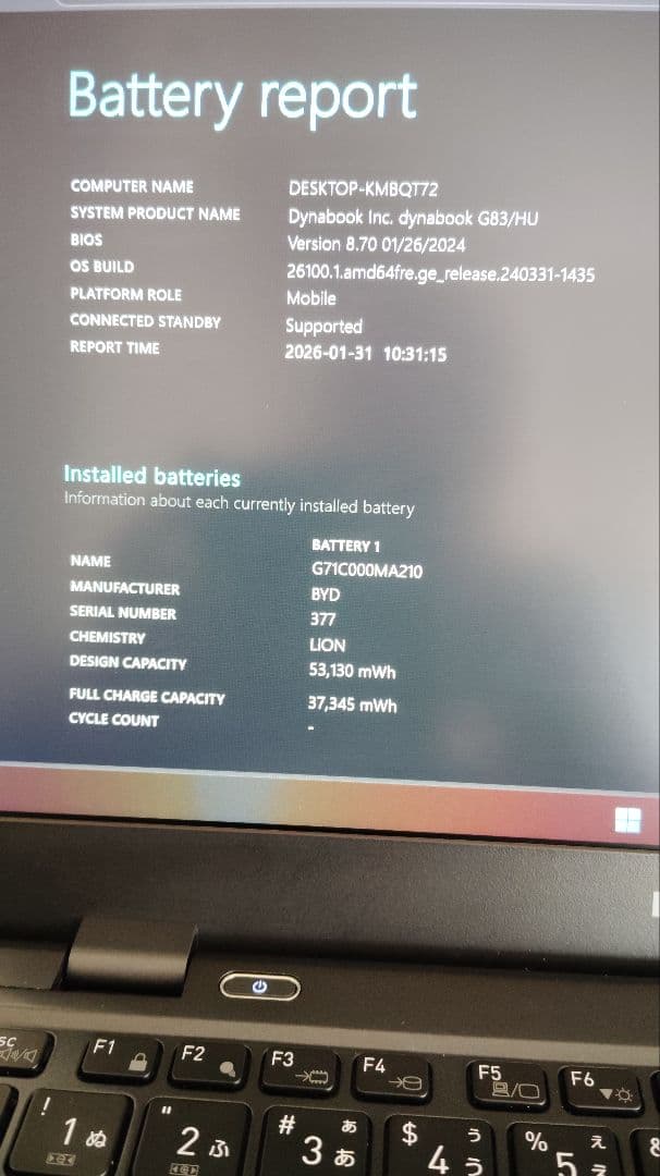 dynabook G83/HU　i5-1135G7