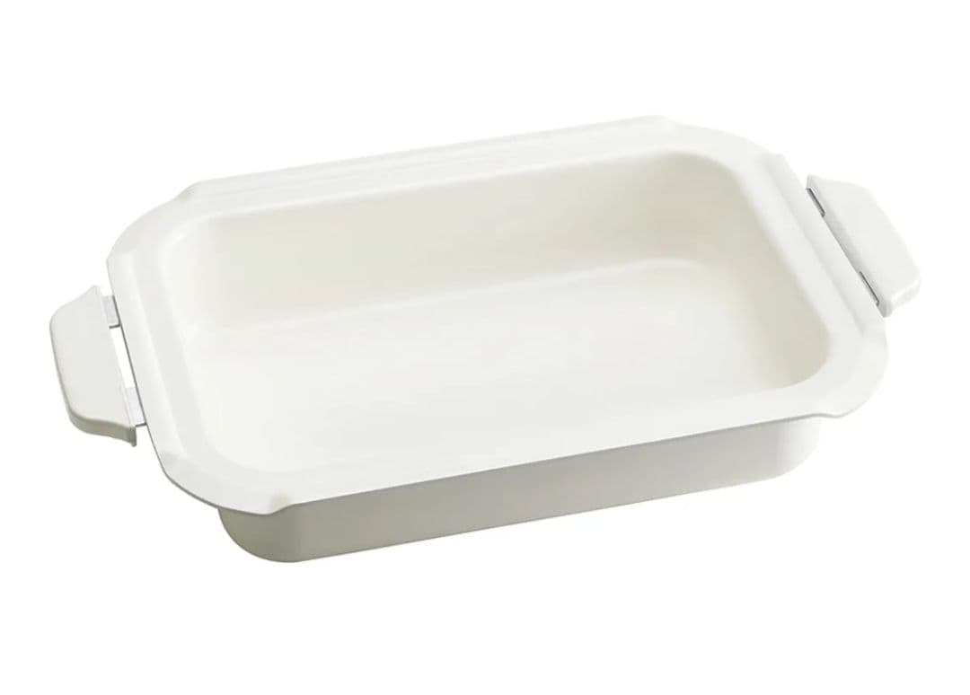 新品ブルーノ　コンパクトホットプレート、セラミックコート鍋　仕切り鍋　3点セット