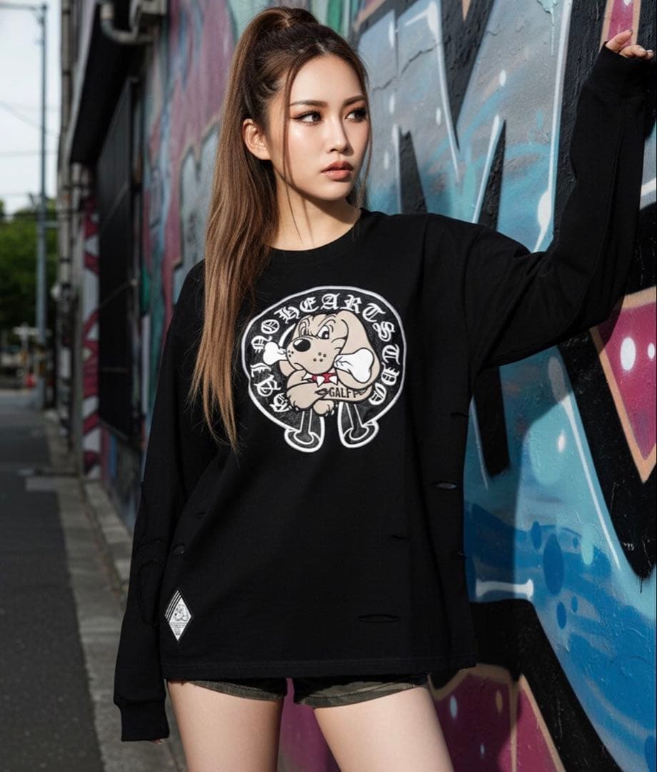 【GALFY/ガルフィー】百合の紋紋ボロンTee ⚠️1週間限定販売⚠️