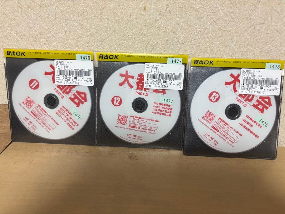 大都会　PARTII PARTⅢ DVD 全巻セット