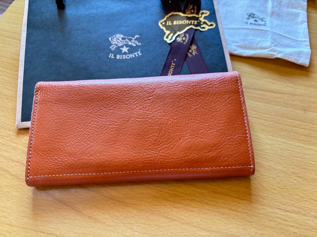 イルビゾンテ 長財布 キャメルヌメ革レザー 未使用に近い 正規品