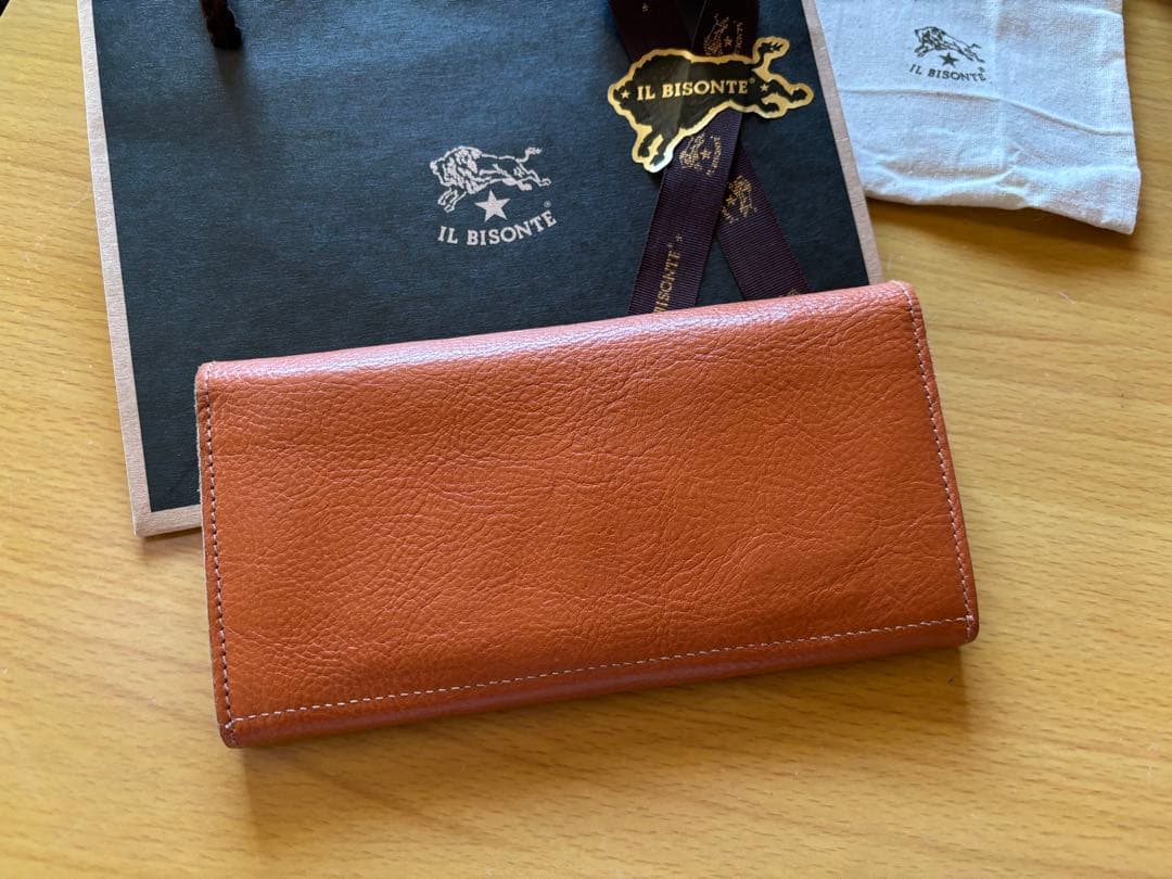 イルビゾンテ 長財布 キャメルヌメ革レザー 未使用に近い 正規品