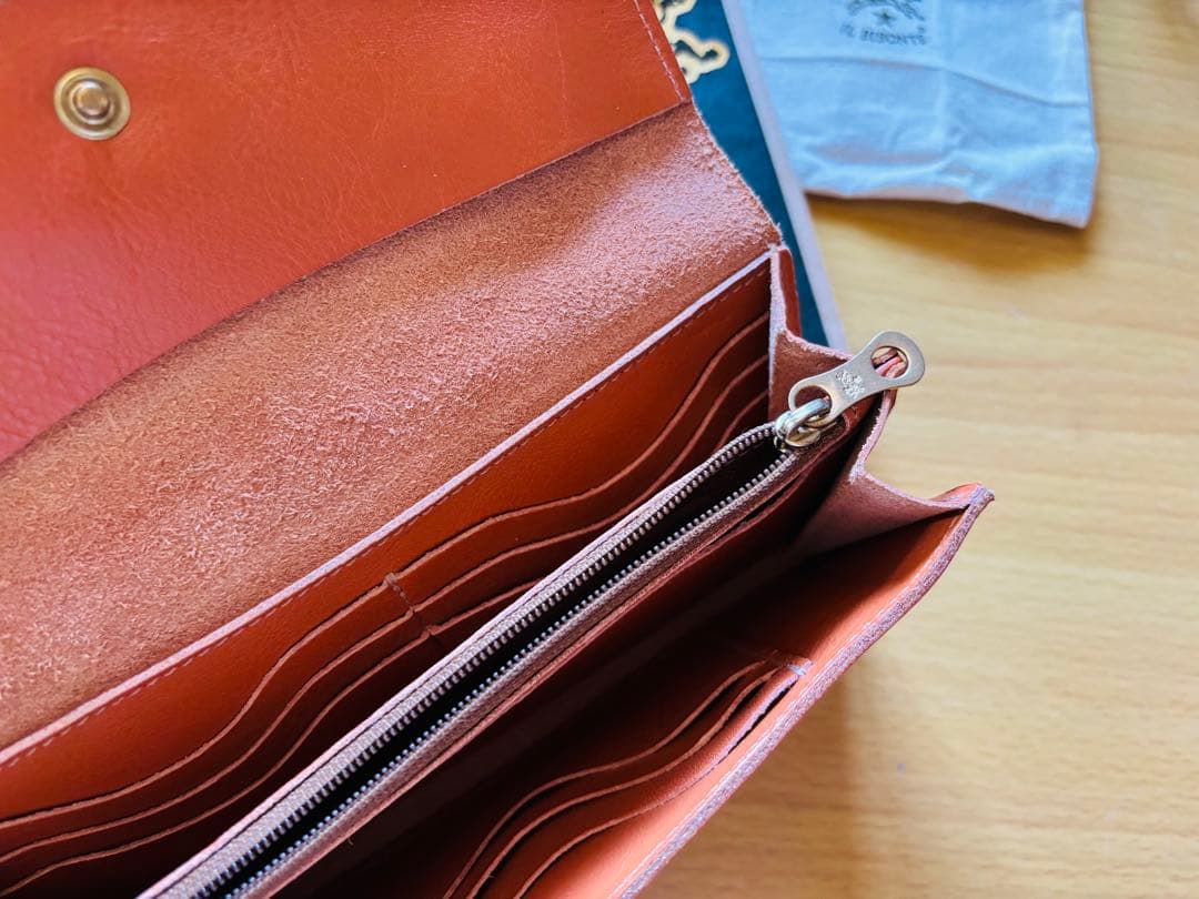 イルビゾンテ 長財布 キャメルヌメ革レザー 未使用に近い 正規品