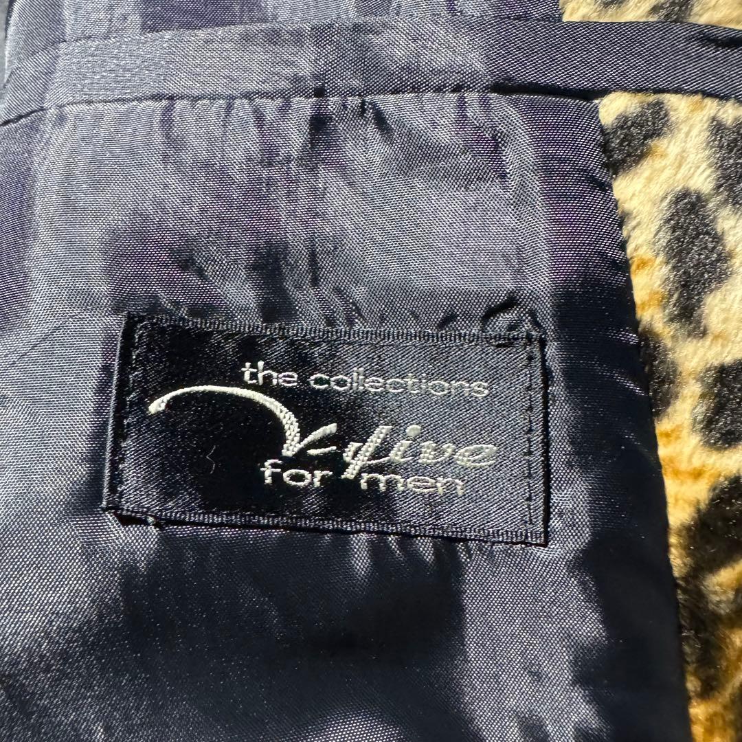 90s animal pattern tailored jacket 日本製