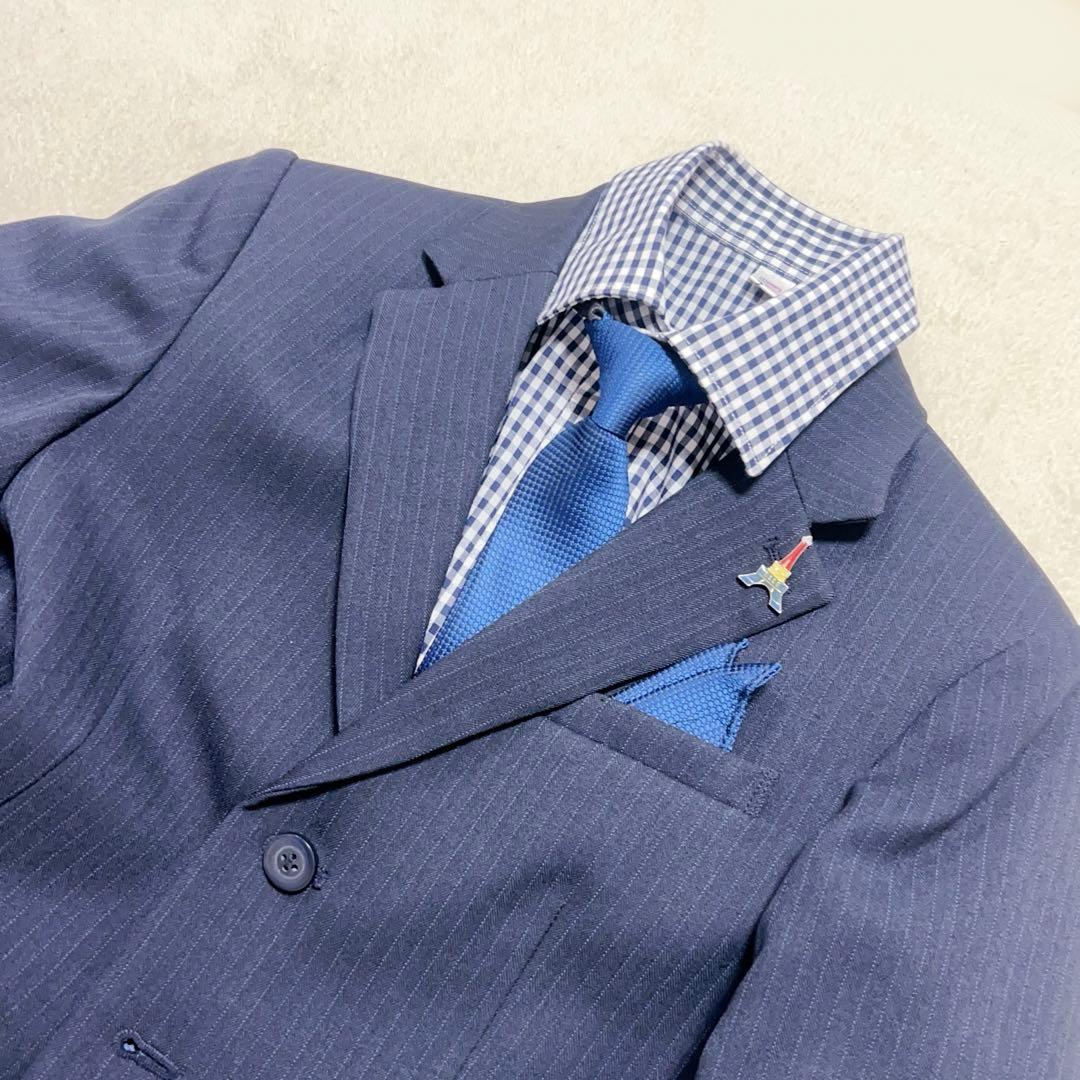 ELLE EN NOIR 130cm 男の子 フォーマル スーツ　ネイビー　エル