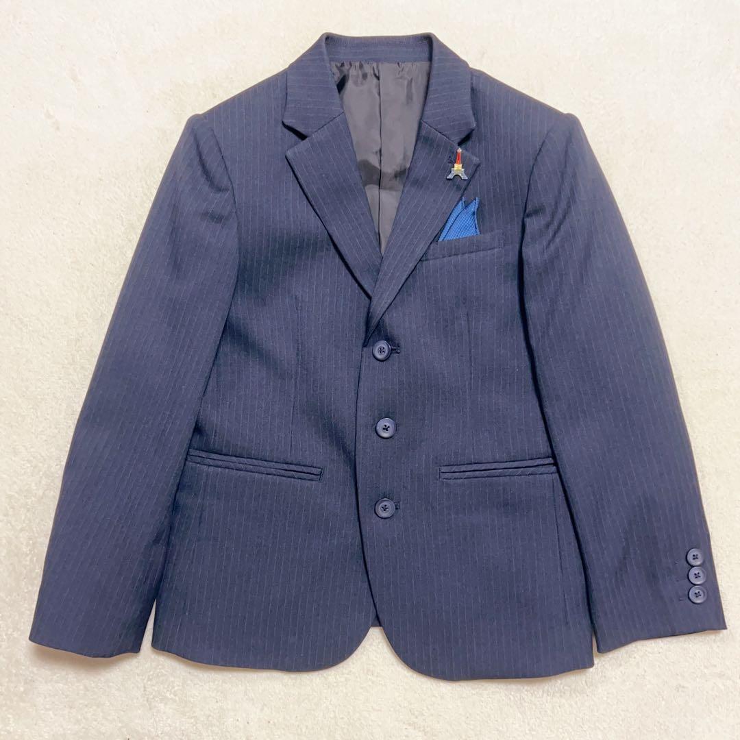 ELLE EN NOIR 130cm 男の子 フォーマル スーツ　ネイビー　エル