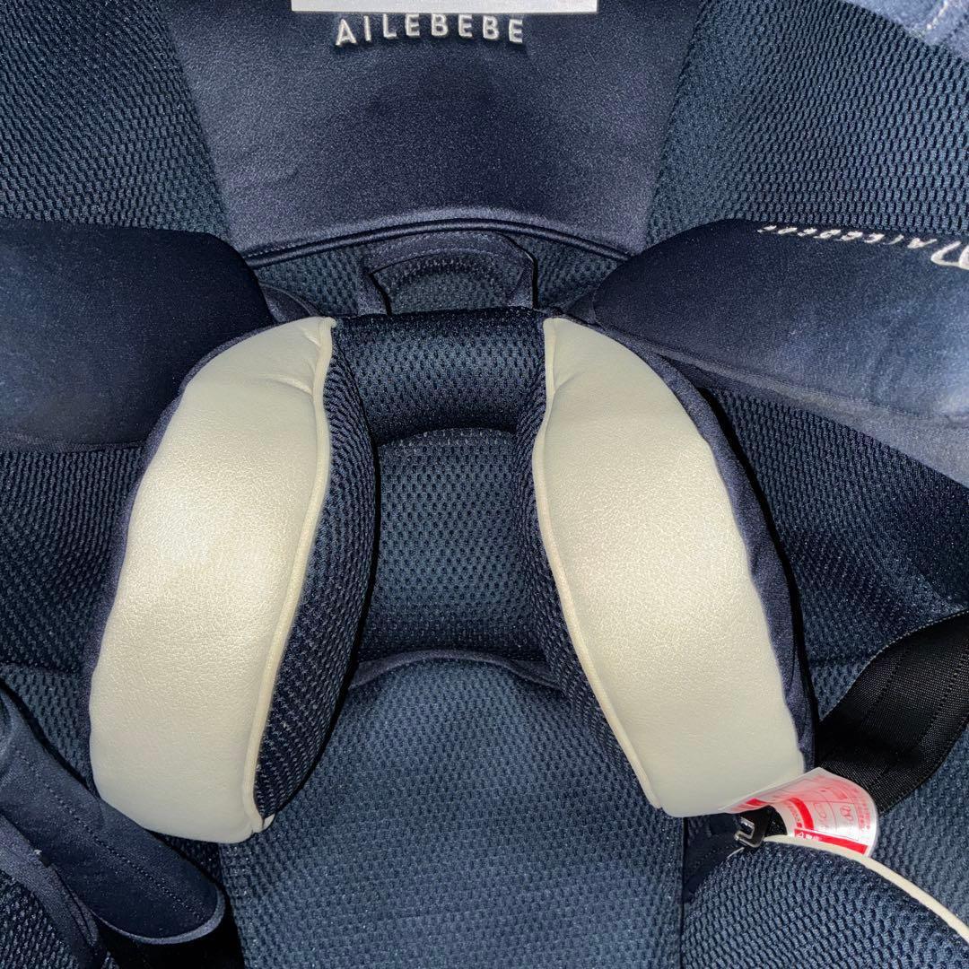 美品　エールべべ クルット5i グランス ISOFIX ネイビー 360°