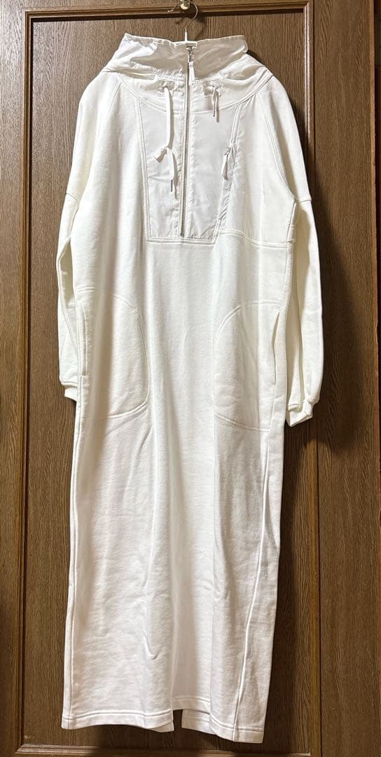 LASUD MILITARYスウェットロングワンピース　ヤマダヤ　綿　ホワイト