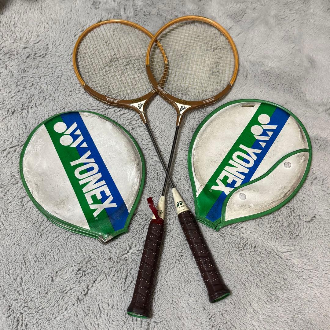 【希少品】yonex ヨネックス B-9100 木製 バトミントン ラケット