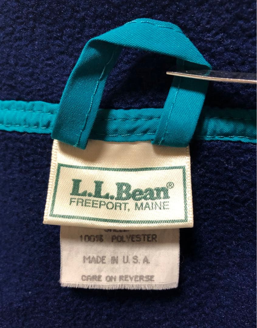 ■’80s■L.L.Bean■キッズ　ハーフスナップフリースジャケット■Mサイズ