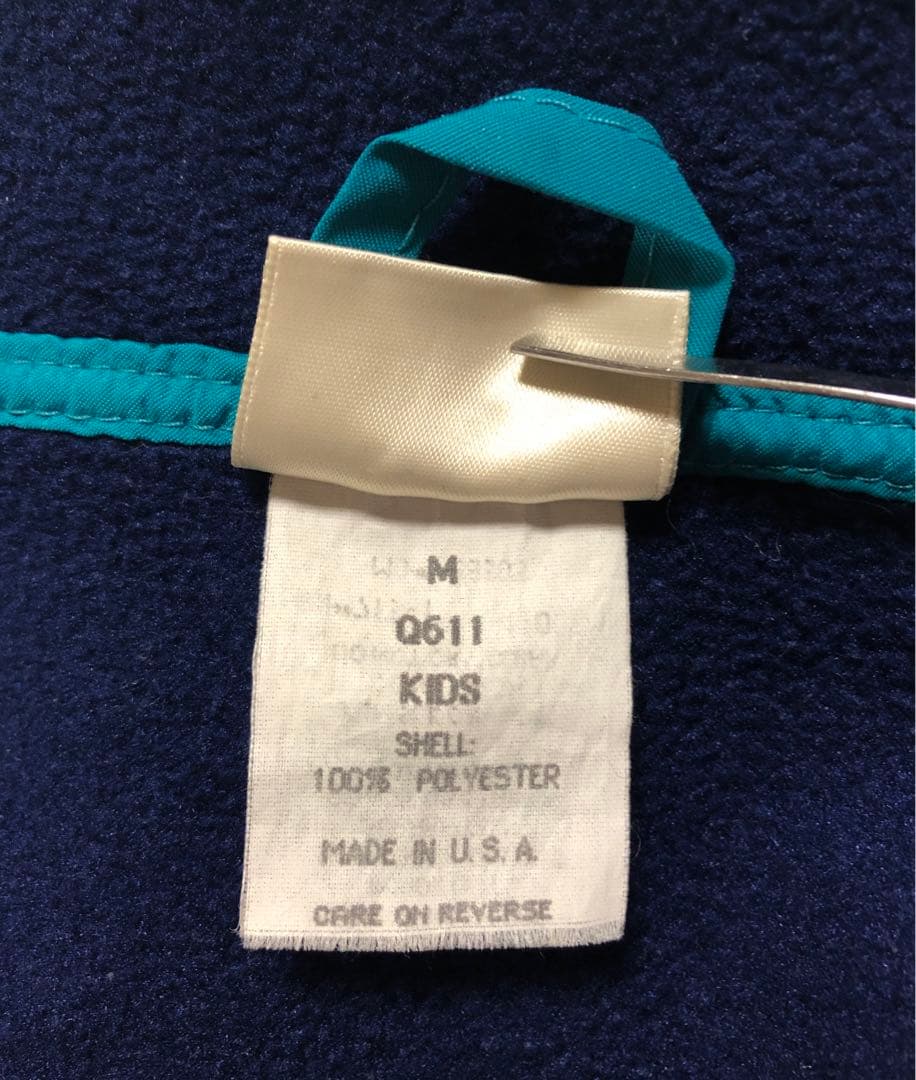 ■’80s■L.L.Bean■キッズ　ハーフスナップフリースジャケット■Mサイズ