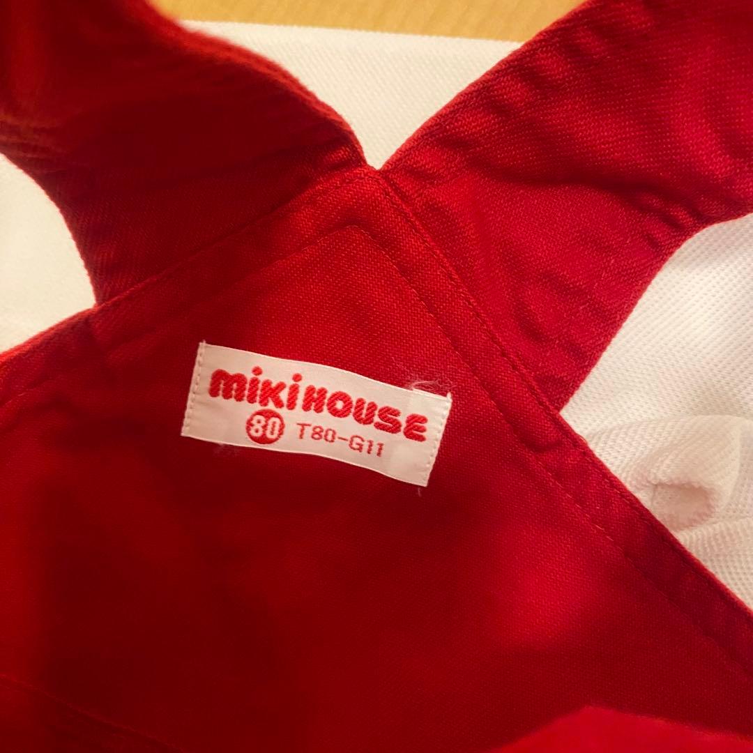 希少　新品タグ付き　ミキハウス立体クマリュックオーバーオールブラウスまとめセット