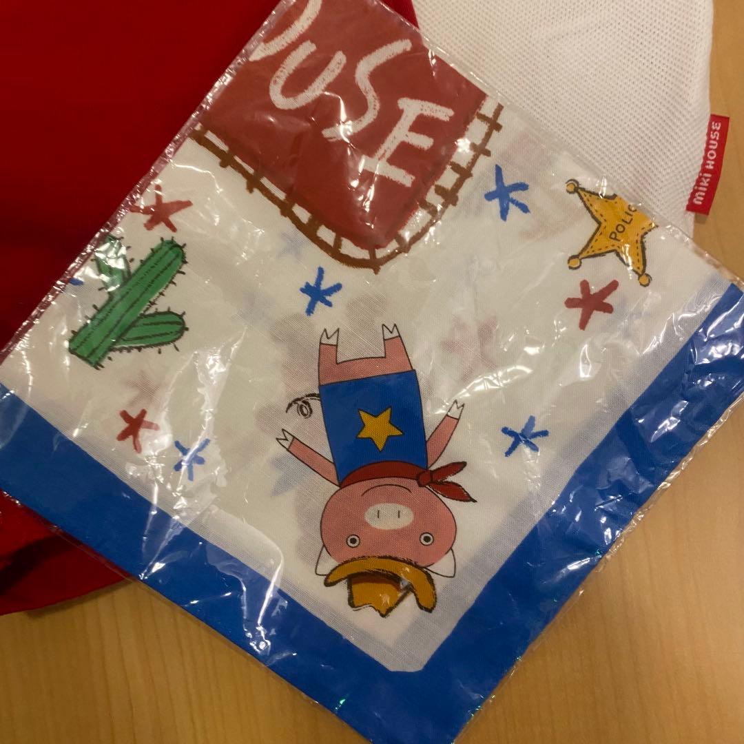 希少　新品タグ付き　ミキハウス立体クマリュックオーバーオールブラウスまとめセット