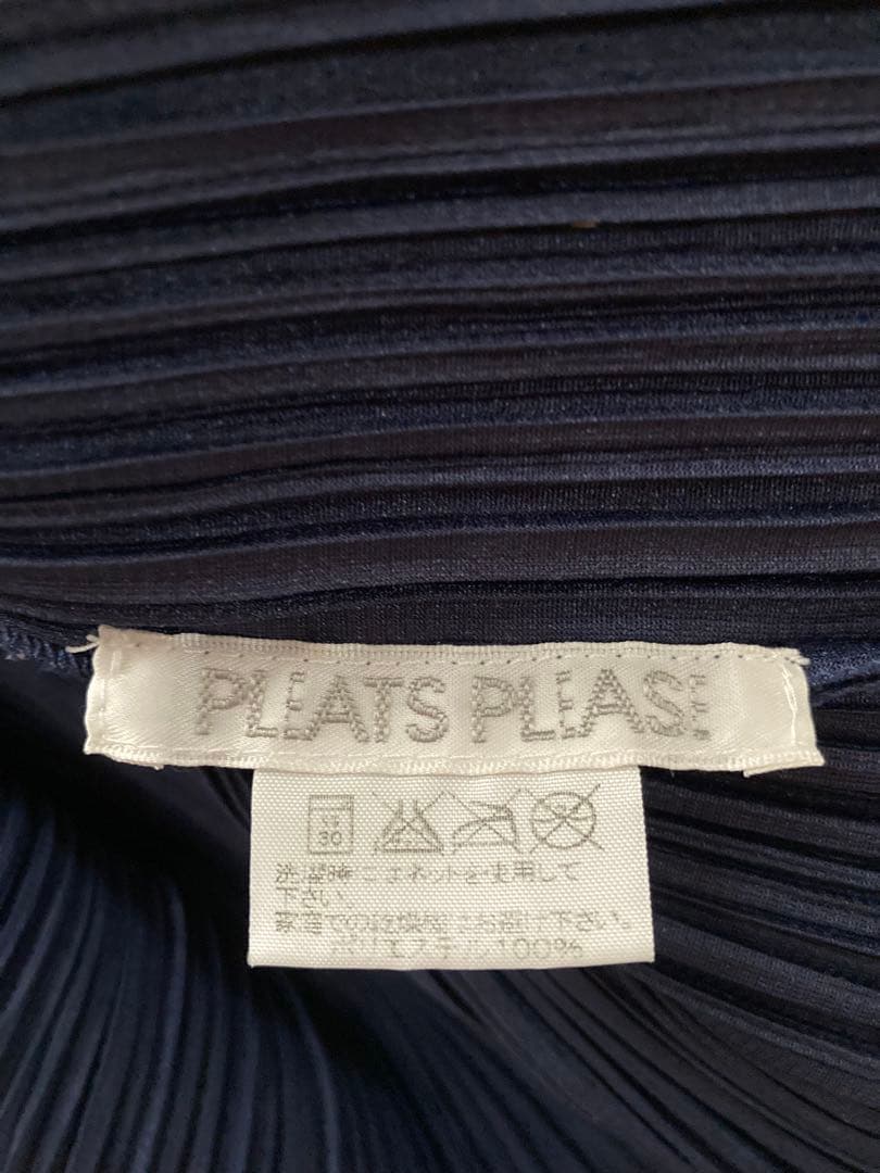 レア美品✨イッセイミヤケ 3 ネイビー ノースリーブ プリーツプリーズ