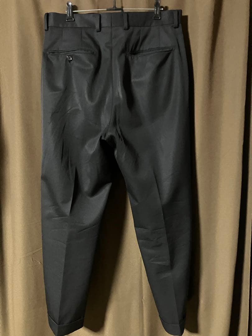 gutsun　ワコマリア　ウール　スラックス　ブラック　サイズL