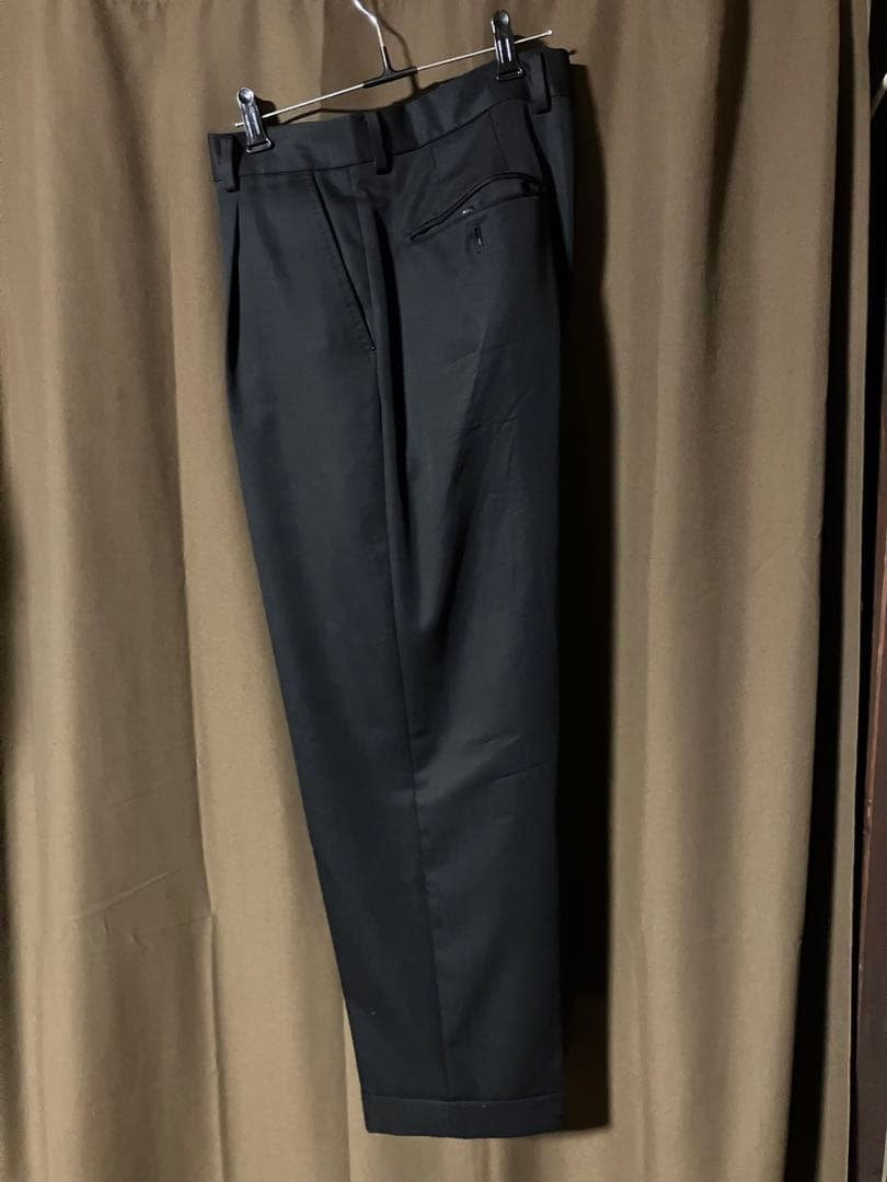 gutsun　ワコマリア　ウール　スラックス　ブラック　サイズL