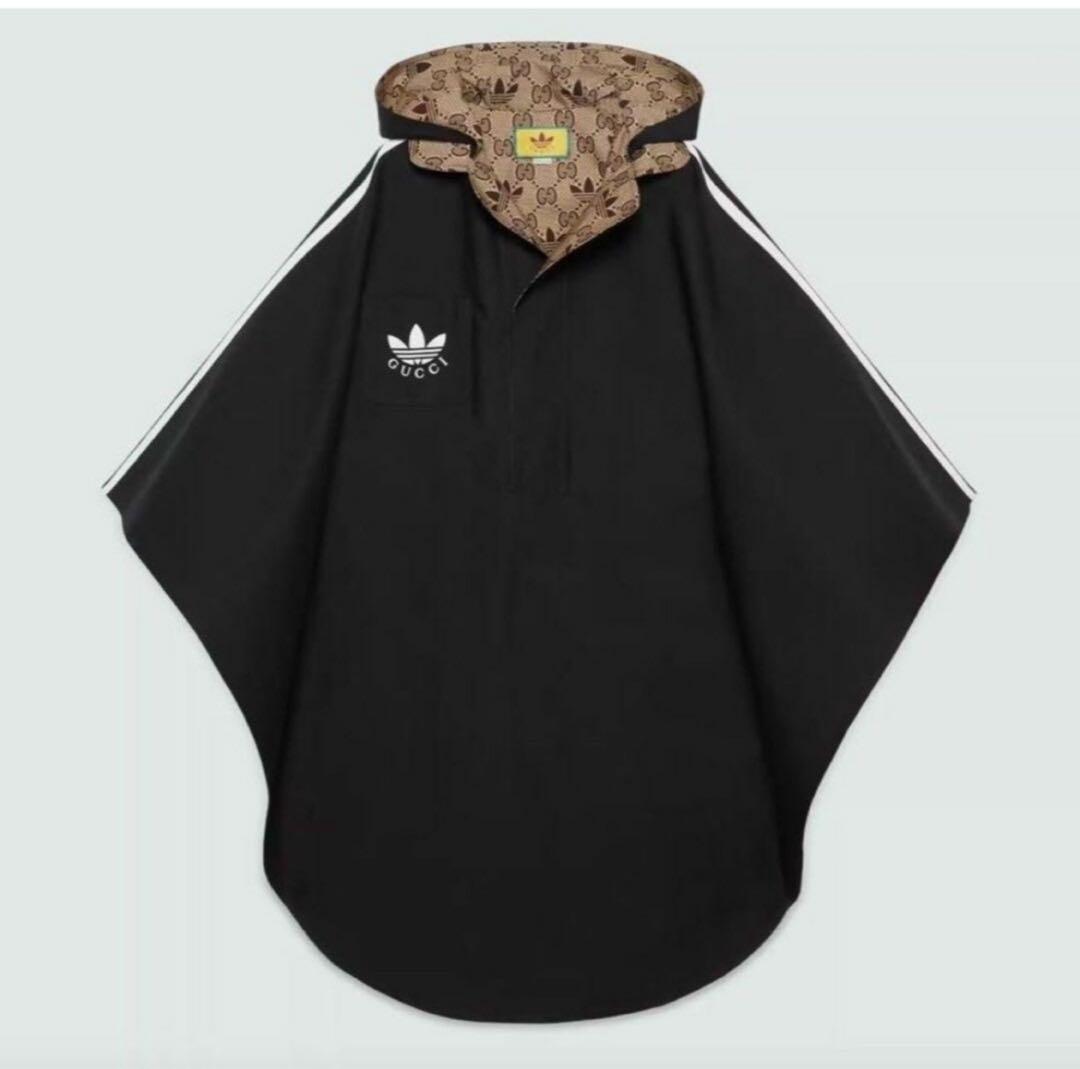 adidas×GUCCIコラボ ポンチョ 黒