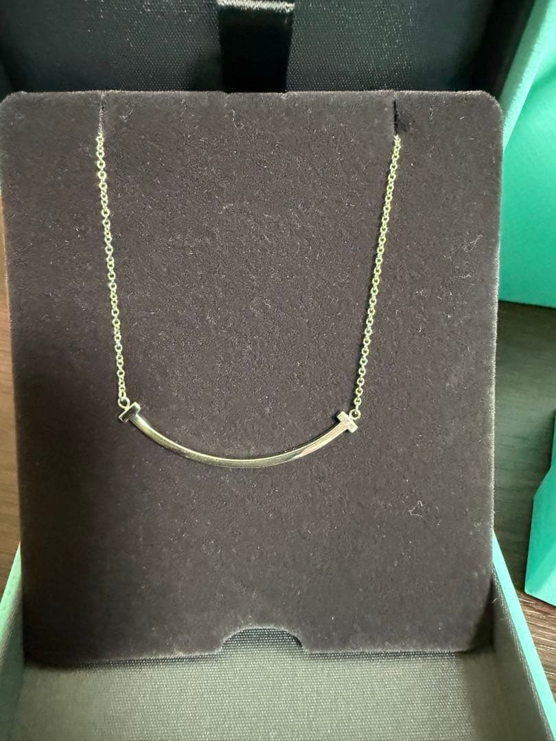 【定価22万円】Tiffany Tスマイル ネックレス K18 極美品 正規品