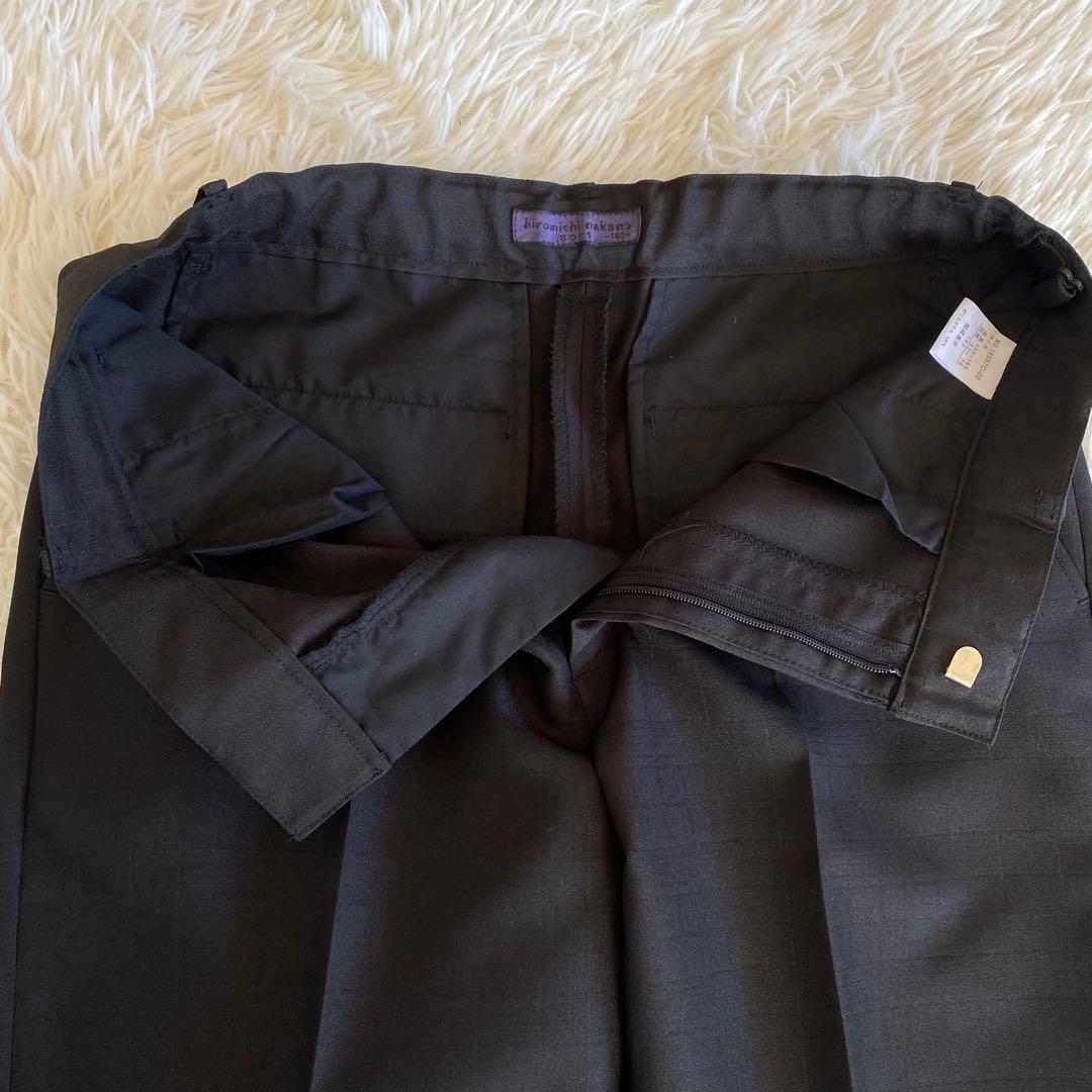 【未使用に近い】ヒロミチナカノ　フォーマル6点セット　160cm 黒　しつけ糸有