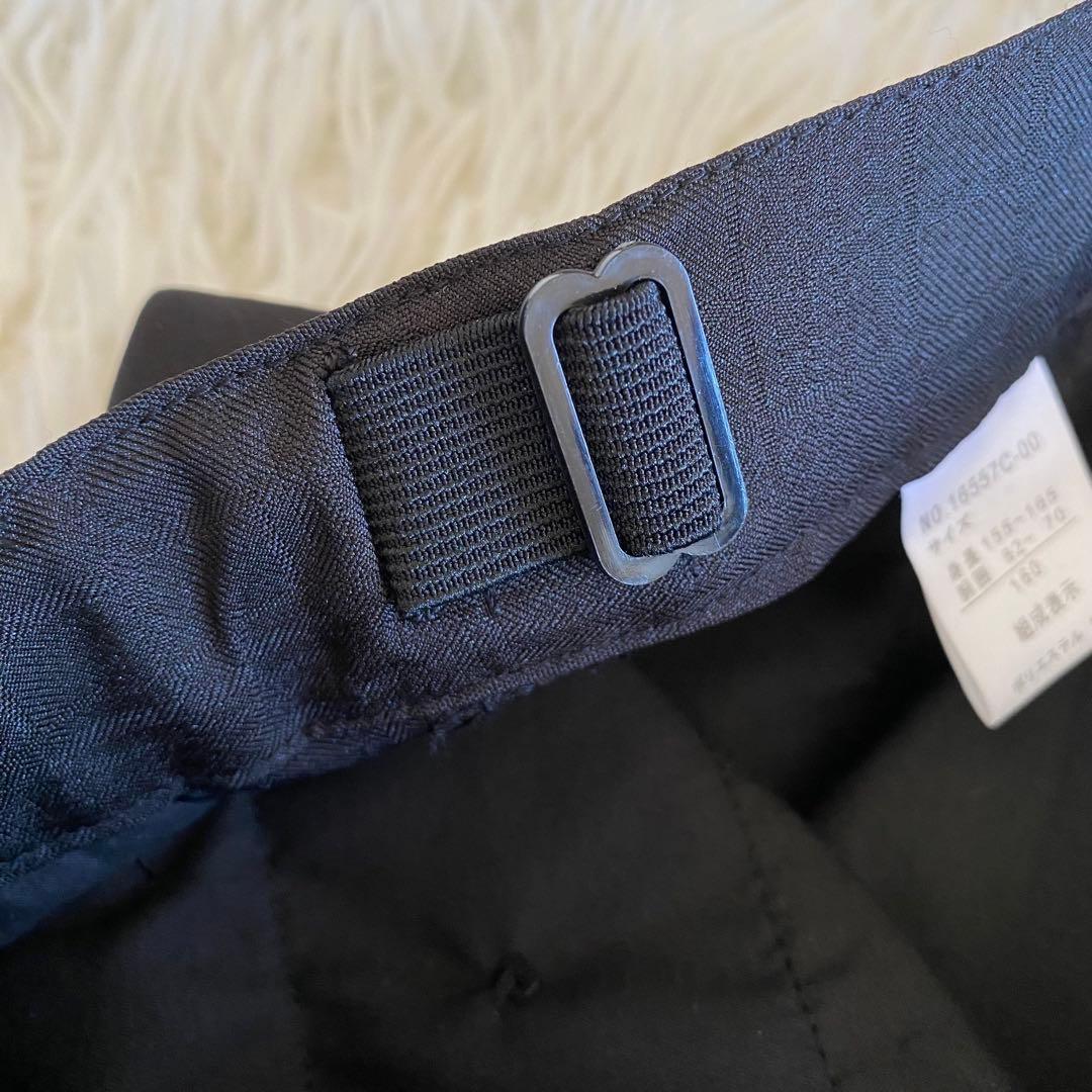 【未使用に近い】ヒロミチナカノ　フォーマル6点セット　160cm 黒　しつけ糸有