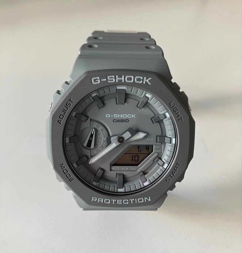 新品未使用タグ＆箱付CASIO G-SHOCK GA-2110ET-8A グレー
