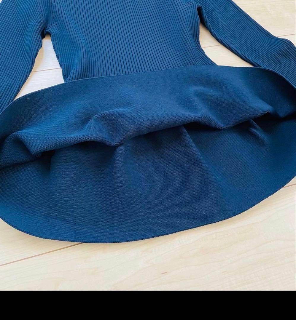 極美品✨アルアバイル　ホールガーメントガーターペプラムプルオーバー　24SS