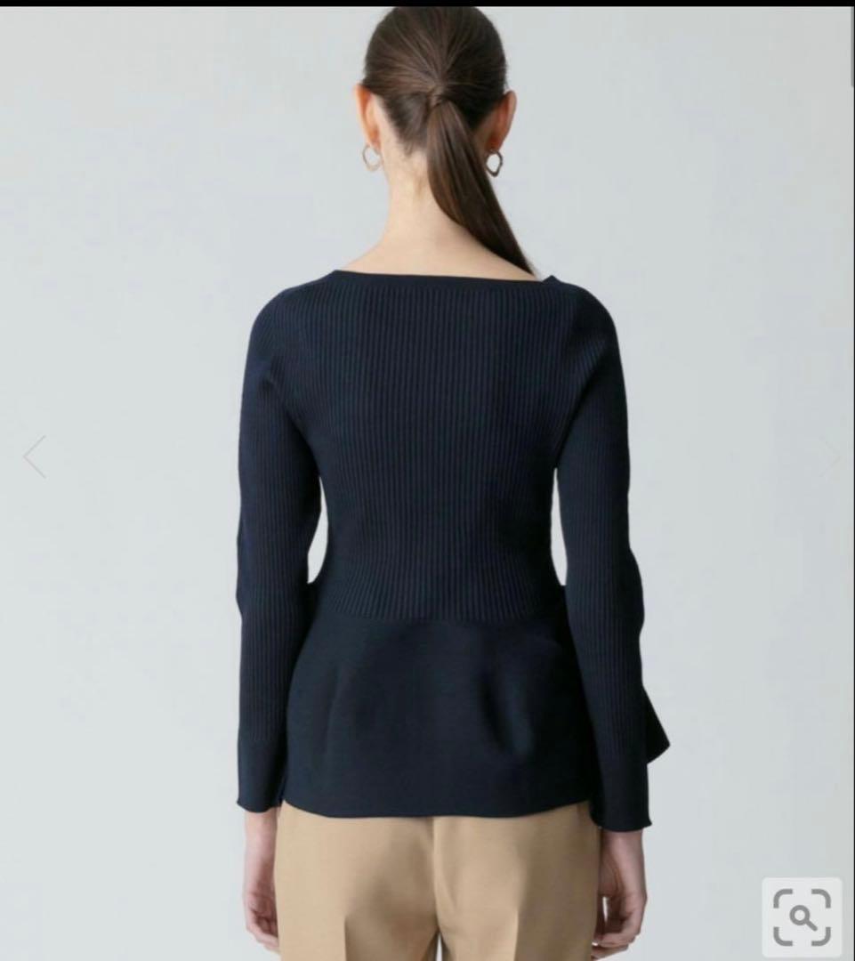 極美品✨アルアバイル　ホールガーメントガーターペプラムプルオーバー　24SS