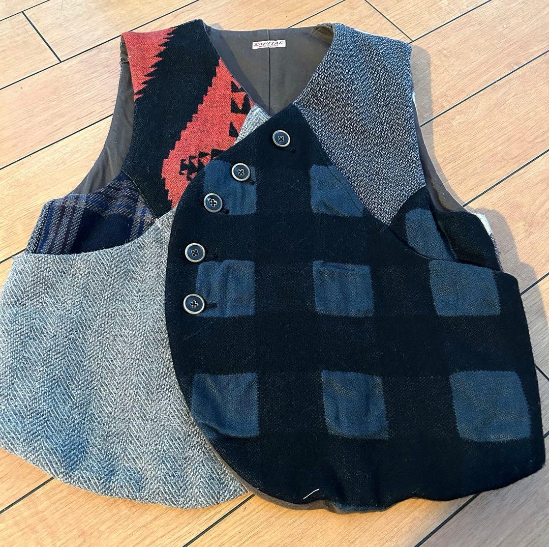 kapital パッチワークベスト0 ナバホ