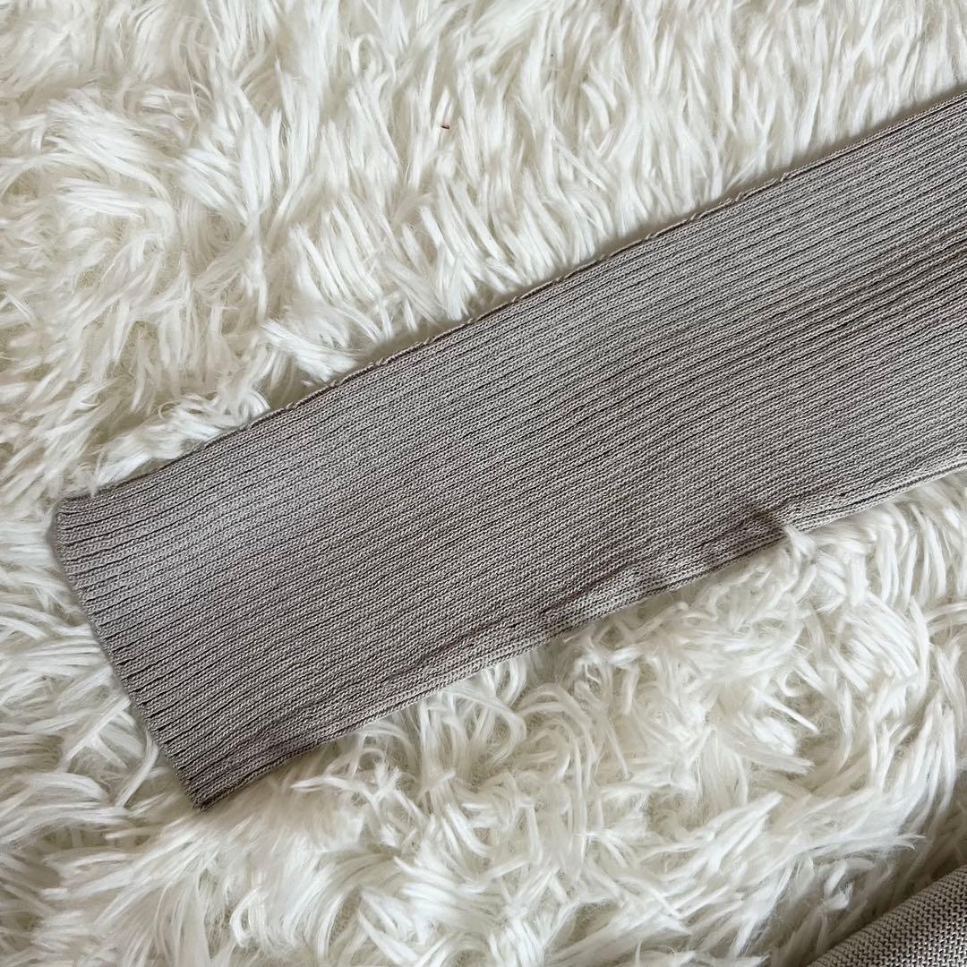 セルフォード プリーツホールガーメントニットワンピース Aライン　CELFORD