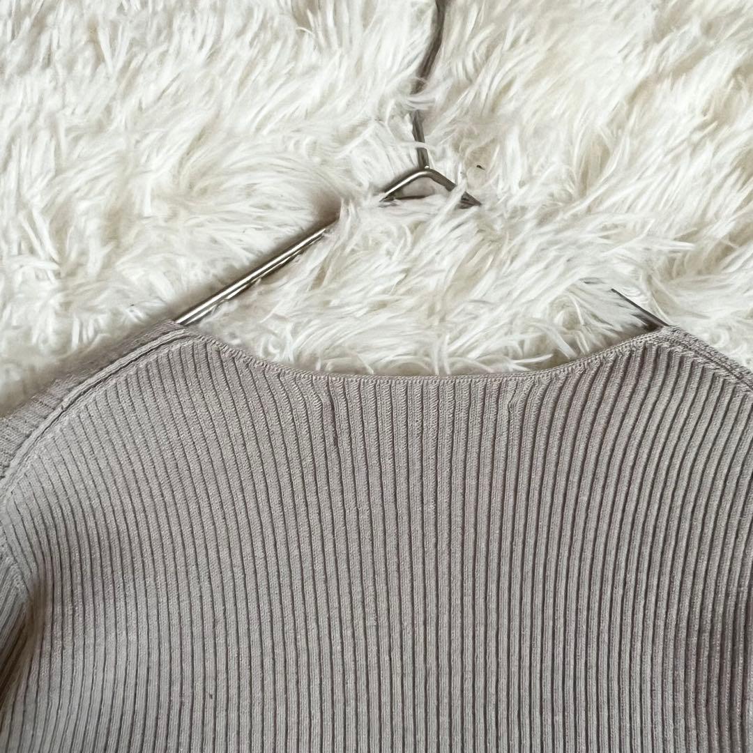 セルフォード プリーツホールガーメントニットワンピース Aライン　CELFORD