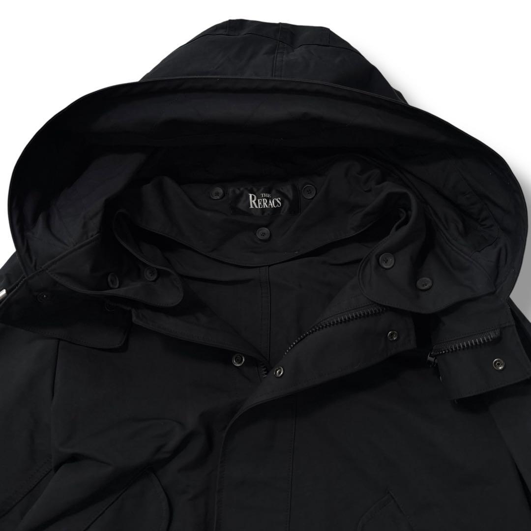 【極美品】THE RERACS　ザリラクス　モッズコート 黒　ブラック　L