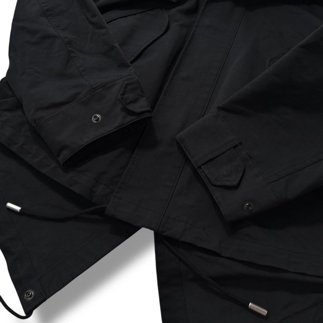 【極美品】THE RERACS　ザリラクス　モッズコート 黒　ブラック　L