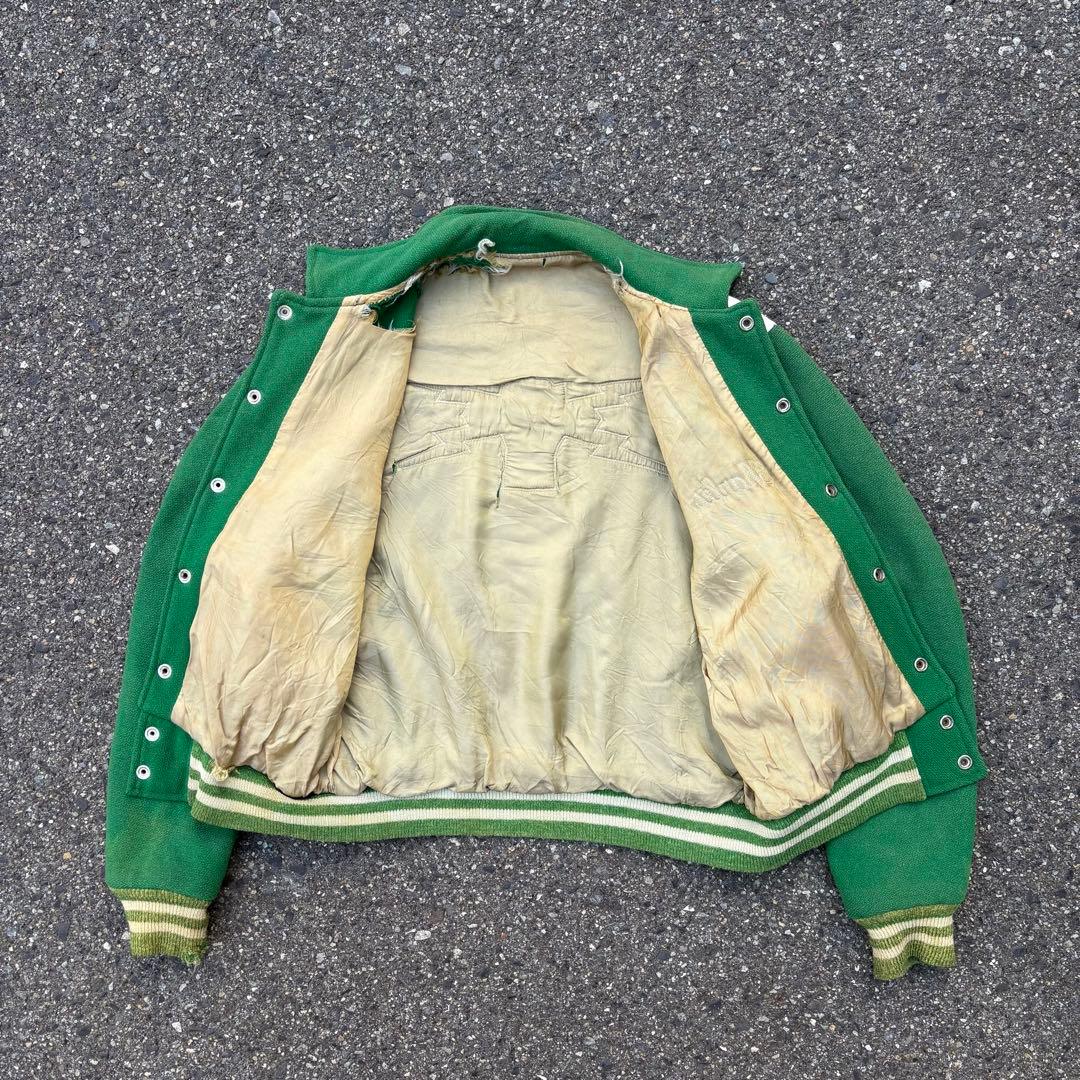 ば*ん様 60s スタジャン vintage USA製 刺繍