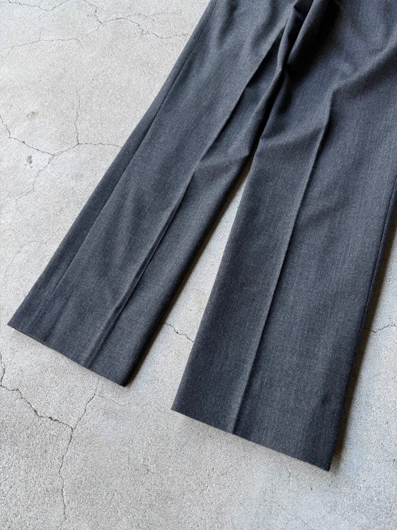 パンツ PRADA Dark Gray Virgin Wool Slacks