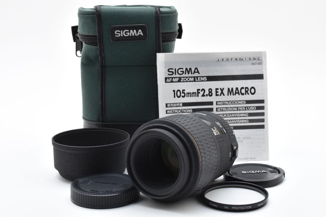 現状品 キャノン用 Sigma 105mm F2.8 EX Lens 3936