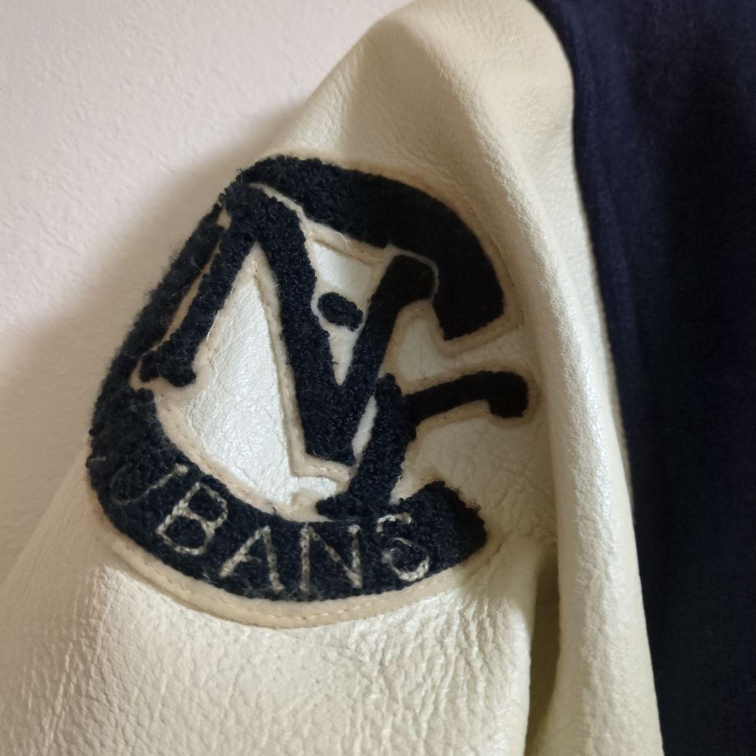 NYニグロリーグ スタジャン　袖ピッグスキン　サイズL