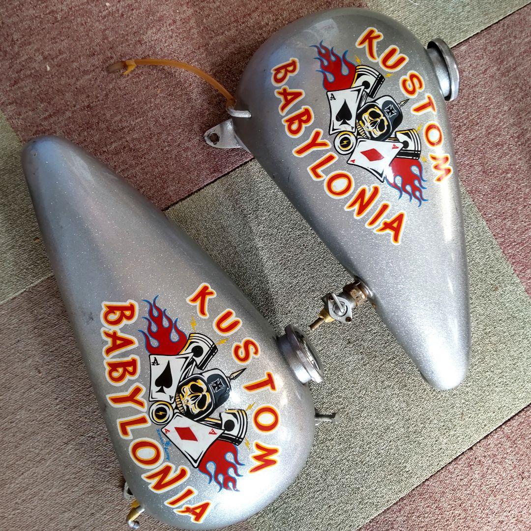 ガソリンタンク シルバー　バイク　カスタムペイント　インテリアにもオススメ★★