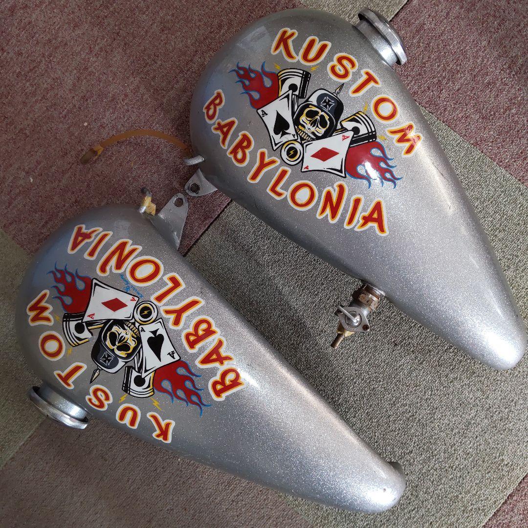 ガソリンタンク シルバー　バイク　カスタムペイント　インテリアにもオススメ★★