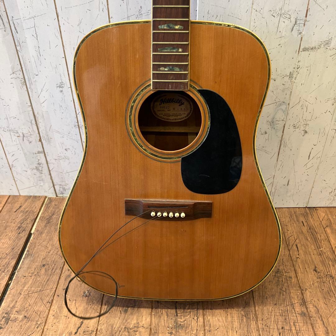 ジャンク品 ヒルビリー Hellbilly W-35 アコースティックギター
