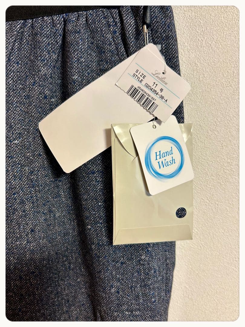 ★未使用★ タグ付 Leilian レリアン あったかツイード テーパードパンツ