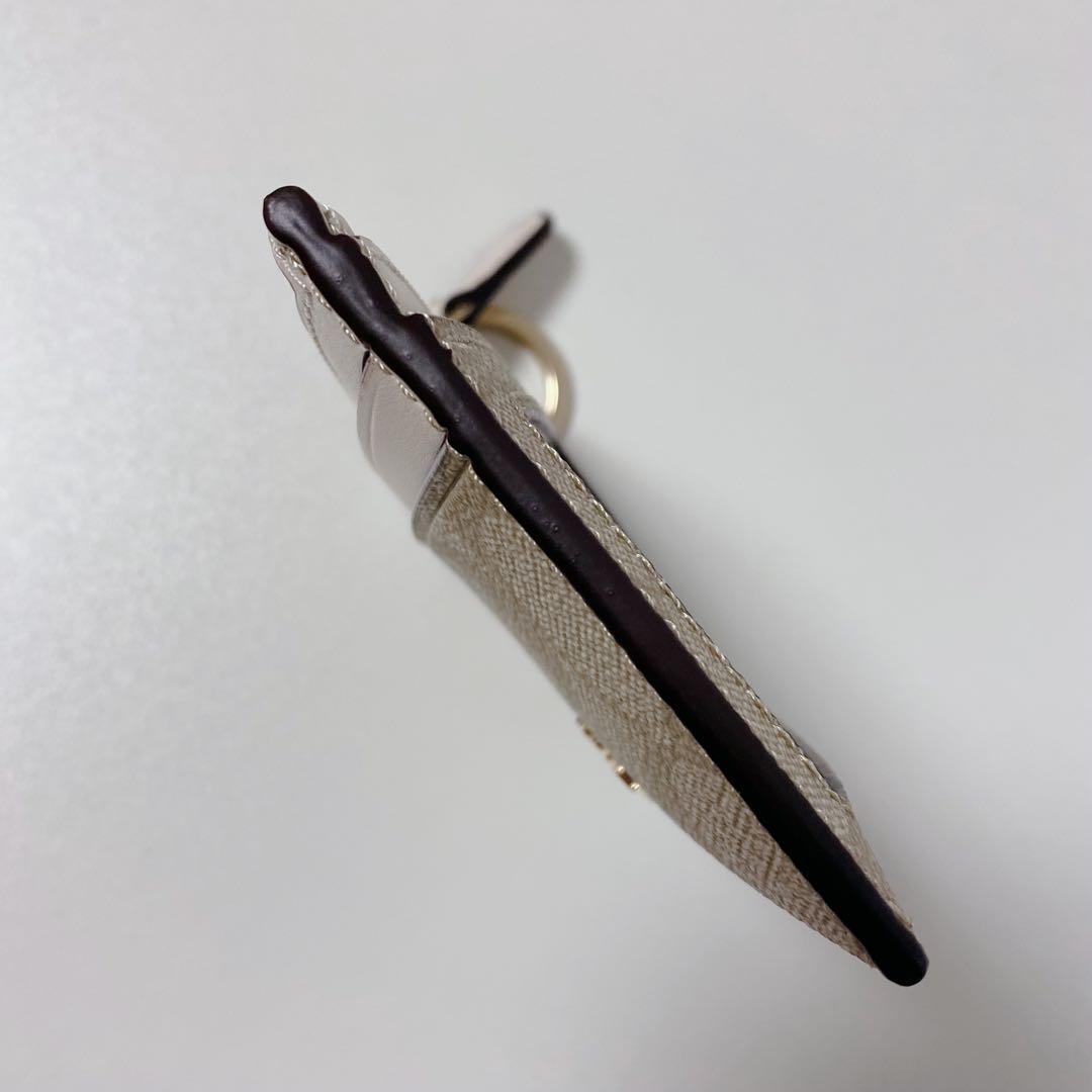 【新品未使用】COACHコーチ★ミニスキニーIDカードケース★シグネチャー