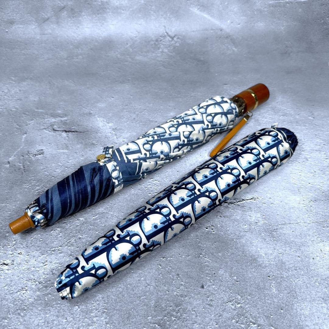 【美品】Christian Dior トロッター 折りたたみ 傘 ヴィンテージ